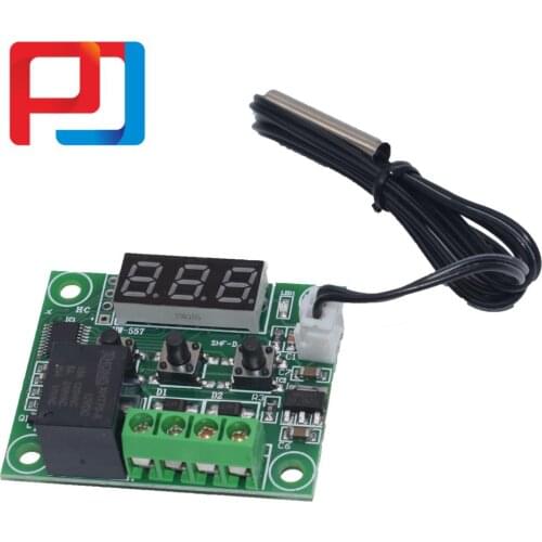 10PCS W1209 DC 12V Red/Blue heat cool temp thermostat temperature control switch temperature controller