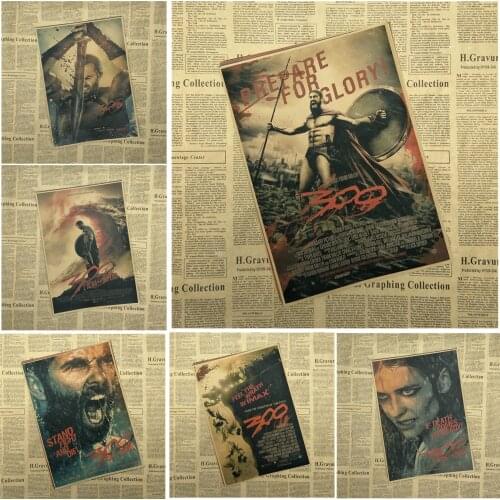 300 Classic Movie Kraft Paper Poster Bar Cafe Living Room Dining room Wall Decorative Paintings