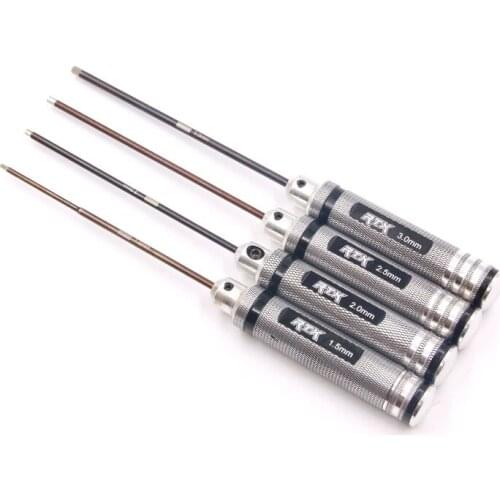 40pcs/lot RTX RC hobby model accessories DIY hand tool hardened steel mini hex socket wrench 1.5mm 2.0mm 2.5mm 3.0mm HRC65