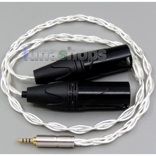 60cm Silver Plated Shielding 2.5mm TRRS TO 2 XLR Audio Adapter Cable For Astell&Kern AK240 AK380 AK320 DP-X1 LN006083