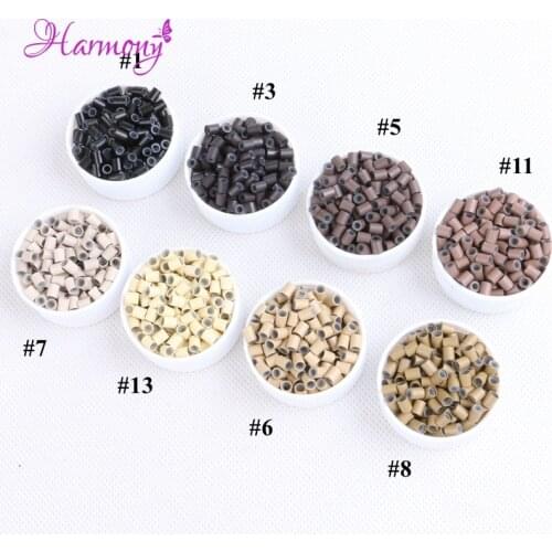 Harmony Plus Hair 8000pcs 4.0*3.0*4.0mm Copper Silicone Micro Rings/Links/Beads/Tube For Pre bonded Hair Extensions Tools
