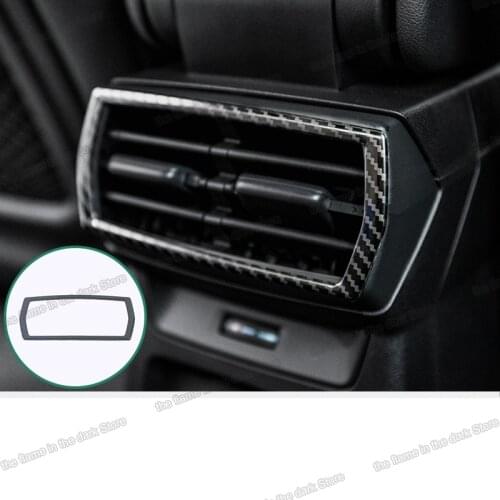 Lsrtw2017 carbon fiber car armrest rear vent trim for audi a3 8Y 2020 2021 accessories interior decoration 2022 anti-kick