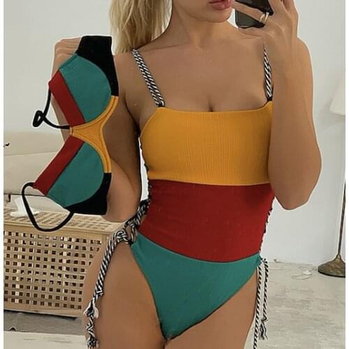 One Piece Swimsuit Monokini 2021 New Women Swimwear Print Bathing Suit Summer Bikini Brazilian Beachwear Body Sexy mujer