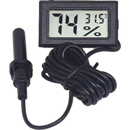 Mini LCD Digital Thermometer Hygrometer Thermostat Indoor Convenient Temperature Sensor Humidity Meter Gauge Instruments Probe