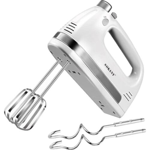 SOKANY Electric Egg Beater Automatic Hand Mixer Blender Plastics Rotating Push Whisks Whipped Cream Mixer Stirrer EU Plug
