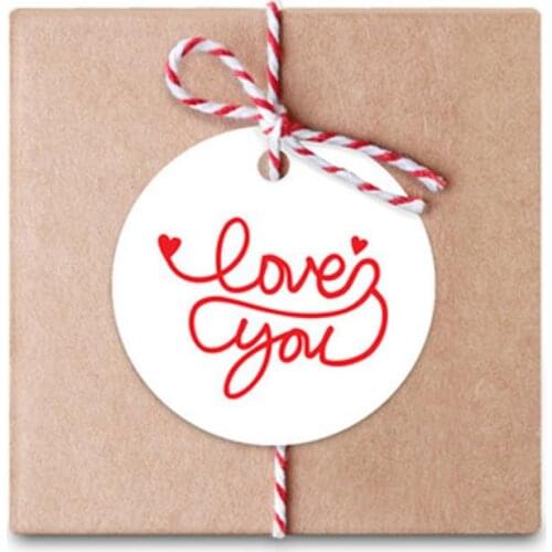 100 Pieces Of Custom Label Personalized Round Wedding Label With Hole For Your Text Or Logo Handmand Thank You Label