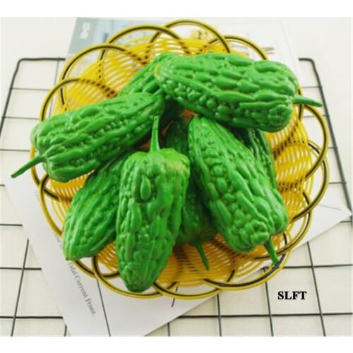 Kitchen hotel supermarket store shop decoration simulation artificial fake vegetables balsam pear bitter gourd melon model