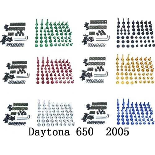 Motorcycle Complete Fairing Bolts Kit Bodywork Screws For Fit Triumph Daytona 650 2005