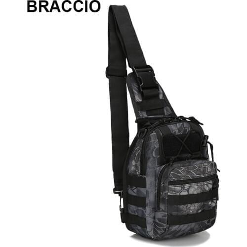 Military Molle Chest Bag Waterproof Nylon Camouflage Casual Men Shoulder Crossbody Bags Multifunction Back Pack Travel Sling Bag