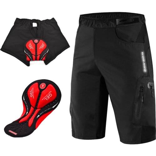 Mens 3D Padded Bike Underwear Shorts Performance Bicycle Halfpants Breathable Lightweight Quick Dry - Select Sizes