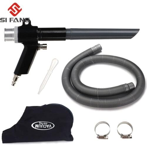 Air Wonder Gun Kit Dual Function Air Vacuum Blow Gun Pneumatic Vacuum Cleaner Kit Air Blow Suction Gun Kit Dust Removal Tools