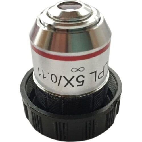 New METALLURGICAL MICROSCOPE 5X INFINITY PLAN Achromatic Long OBJECTIVE Lens