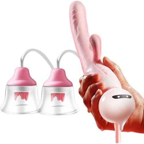 New multifunctional Pussy Dildo Vibrators for women Nipple Sucker Licking Clit Stimulation for Masturbation Adult Sex Toys