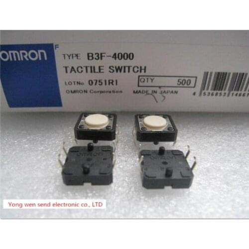 NEW B3F-4000 B3F4000 1.27N Micro light touch switch button Key switch DIP4