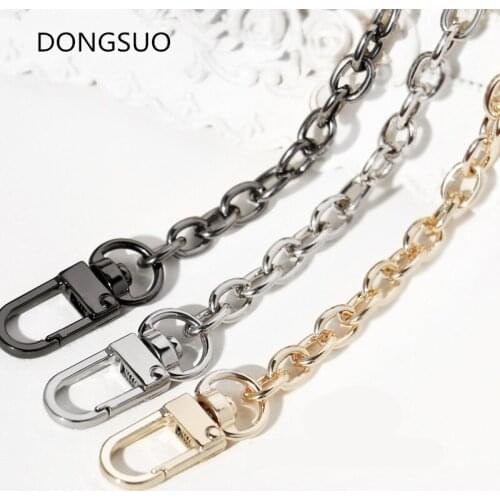 O shape Aluminum chain strap silver gold metal chain 0.8cm handbag bag purse replacement Accessories Hardware high quality 8mm