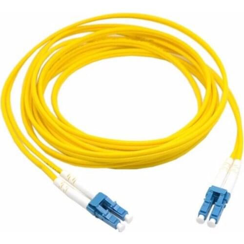 Dupla LC to LC Fiber Patch Cord Jumper Cable SM Duplex monomodo optica para a rede 3 m 5 m 10 m 20 m 10ft 16ft 33ft 66ft