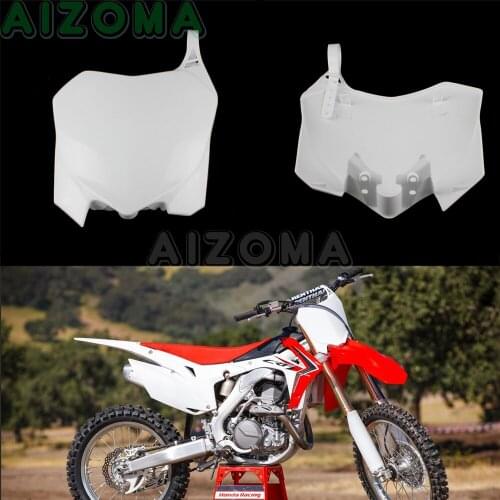 Motocross Enduro Front Name Number Plate Plastic Cover For Honda CRF250R 2010-2013 CRF450R 2009-12 Dirt Bike Motocross Supermoto