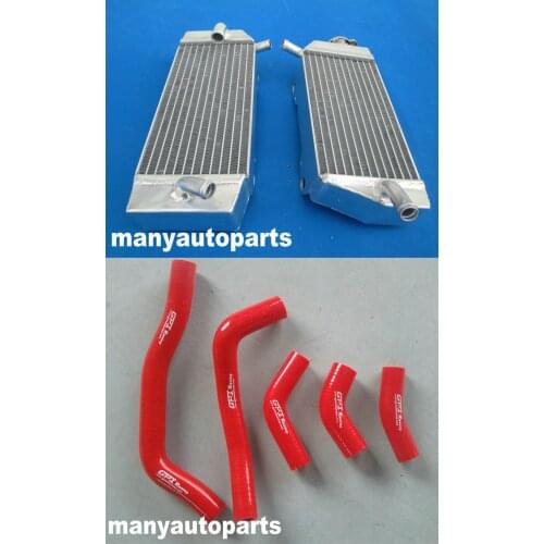 Radiator &RED hose FOR Honda CRF450R CRF450 CRF 2005 2006 2007 2008 05 06 07 08