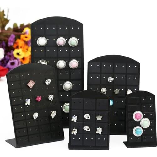 New 3 Size Fashion Earrings Ear Studs Jewelry Show Plastic Jewelry Display Rack Metal Stand Organizer Holder for necklaces