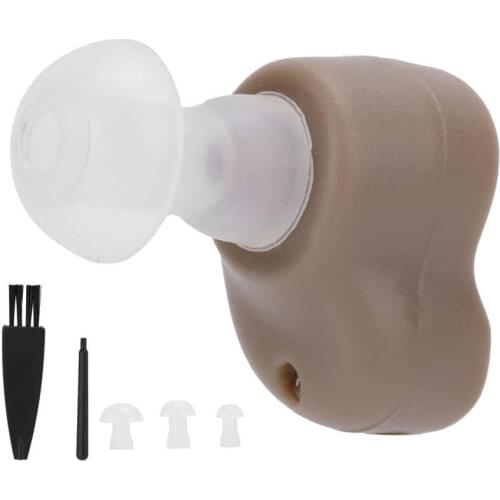 09H Single Deep Ear Canal Hearing Aid Sound Amplifier Assist Mini Compact for Deafness Elderly new