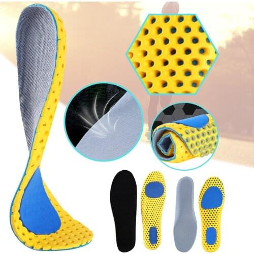 Memory Foam Insoles For Shoes Sole Mesh Deodorant Breathable Cushion Running Insoles For Feet Man Women Orthopedic Insoles