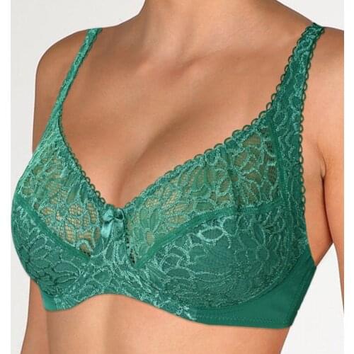 Sexy Womens Lace Bra Lager Bosom See Through Breathable Underwired Lingerie Bralette BhTops 34 36 38 40 42 44 B C D DD E F Cup