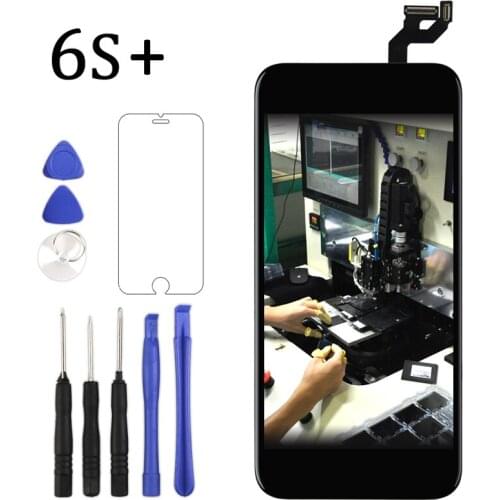 Premium For iPhone 6S Plus LCD Display With 3D Touch No Dead Pixel Touch Screen Digitizer Assembly + Camera Holder Ear Mesh