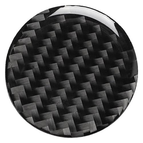 1pcs For Audi A3 8V 2012-2017 Carbon Fiber Control Knob Panel Decorative Car Covers Car Styling Trim Stickers Protector