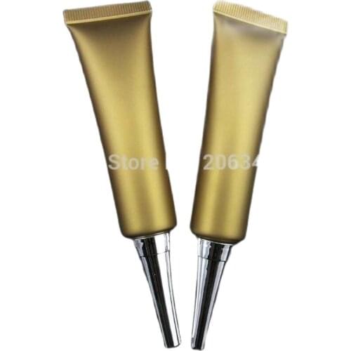 20ml gold soft tube white lid with silver lid , EYE CREAM TUBE