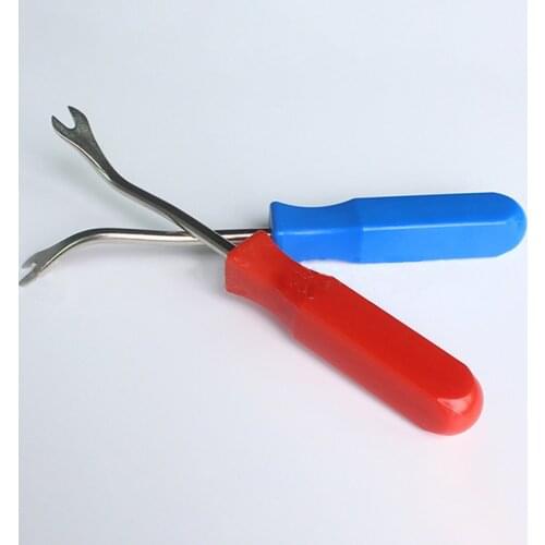 4 inch Crowbar Tool 45Mn Dia 6mm Nail Puller Portable Car Interior Door Panel Disassembly Buckle Wrench Screwdriver