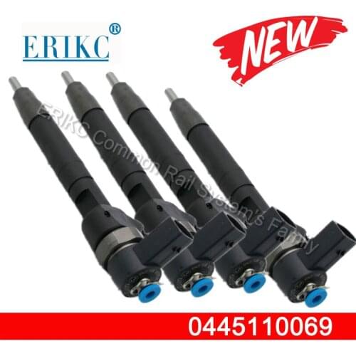 4PCS 0445110069 Common Rail Injector Nozzle 0 445 110 069 0986435158 for Mercedes Sprinter 6110700887 208, 211, 213, 216, 308