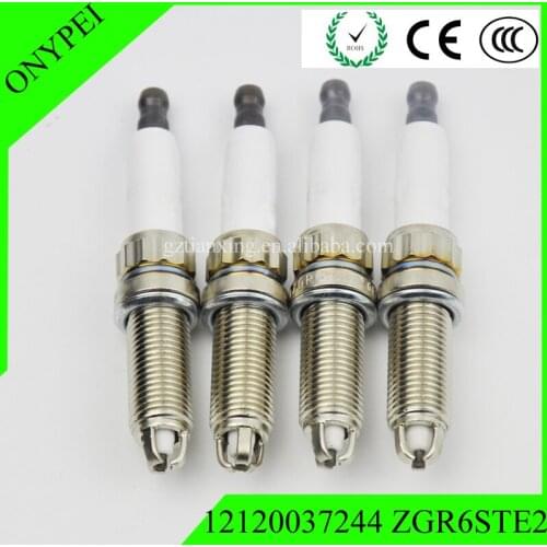 4 PCS 12120 037244 ZGR6STE 2 Normal Power Spark Plug For BMW E60 E71 E82 E88 E90 E92 E93 F10 12120037244 ZGR6STE2
