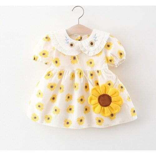 4 pieces/lot) 2021 New Arrival Baby Girls Summer Dress 051306