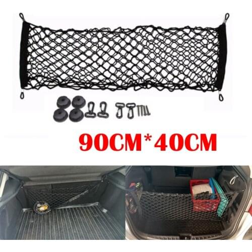 90*40cm Car-styling Boot String Mesh Elastic Nylon Rear Back Cargo Trunk Storage Organizer Luggage Net Holder Auto Accessory