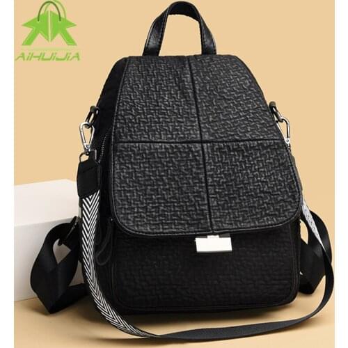 Женские черные рюкзаки Aihuijia China At AliExpress