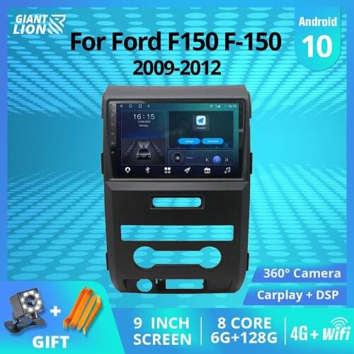 2DIN Android10.0 Car Radio For Ford F150 F-150 2009-2012 6GB+128GB Car Stereo GPS Navigation Auto Radio Bluetooth Player Carplay