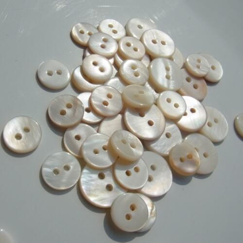 Free shipping 200pcs/lot Eco-friendly kupper natural freshwater shell button ivory color 9mm-15mm