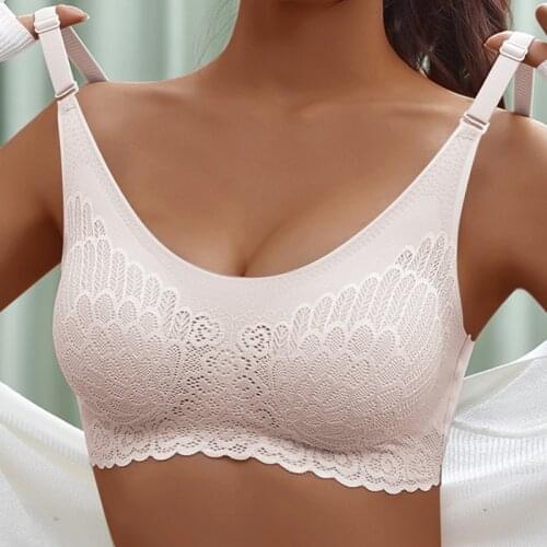 Seamless Yoga Bra Women Sports Bra Fitness Tops Lace Breathable Bralette Solid Gym Running Crop Top Sportswear Push Up Brassiere