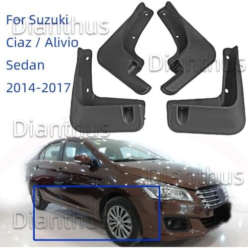 For Suzuki Ciaz / Alivio Sedan 2014 2015 2016 2017 Car Mudguard Anti-splash Anti-Fouling Front Rear Fender Accessories