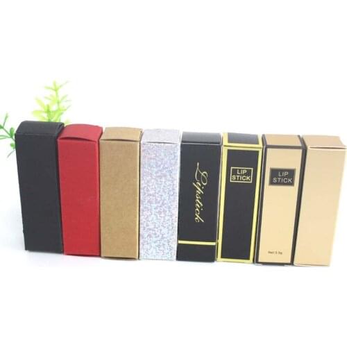 Lipstick paper box 85*25*25 craft paper box for lip stick DIY customize logo is available