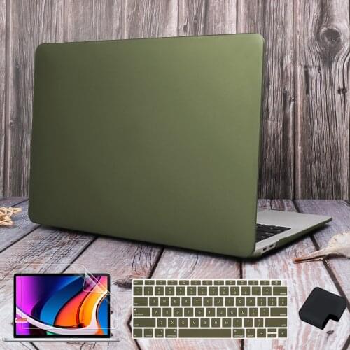For MacBook Air 13 inch 2020 M1 A2337 A2179 A1932 2019 Matte Plastic Hard Case Screen Protector Charger Sleeve Keyboard Cover