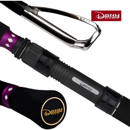DSNY full Fuji parts shore jigging rod boat rod Ocean popping rod 2.1M/ 2.4m/2.7m seabass rod In stock