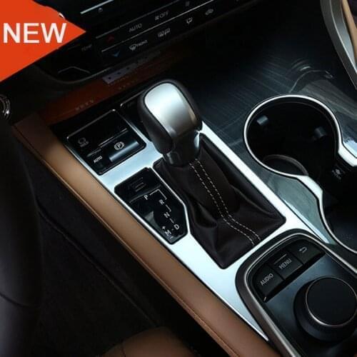 ABS Chrome Car Gear Shift Panel Sequin Cover StickerFor Lexus For RX200t 450h 2016 Interior Accessories