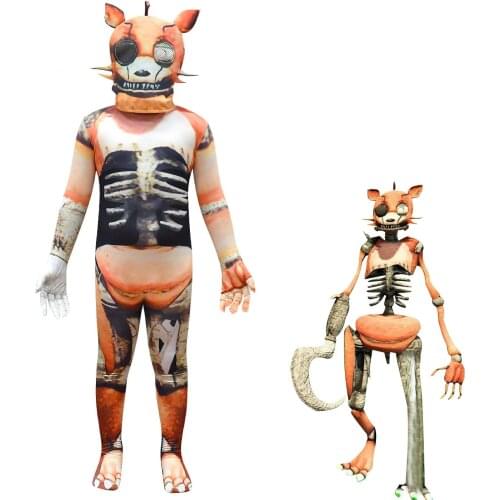 Phantom Freddie halloween costume for kids games character party clothing boys girls anime cosplay bodysuit children jumpsuits