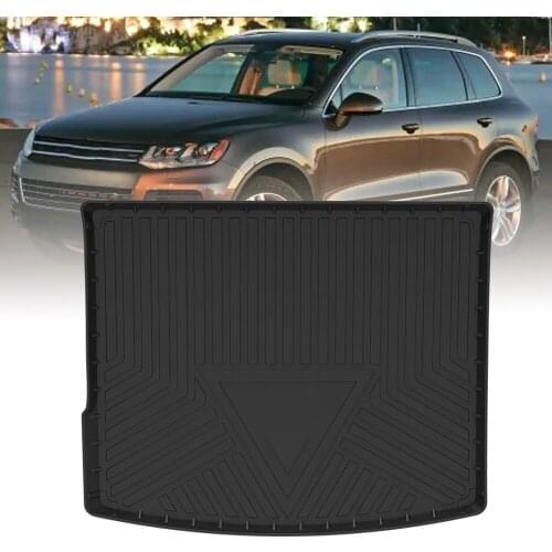 TPE Trunk Mat For Volkswagen Touareg 2011 2012 2013 2014 2015 2016 2017 Car Waterproof Custom Rubber 3D Cargo Liner Accessories
