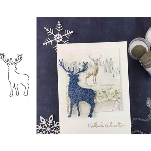Animal metal cutting dies Sika deer die cut mold Scrapbooking paper cards making paper crafts knife mould stencils new 2019