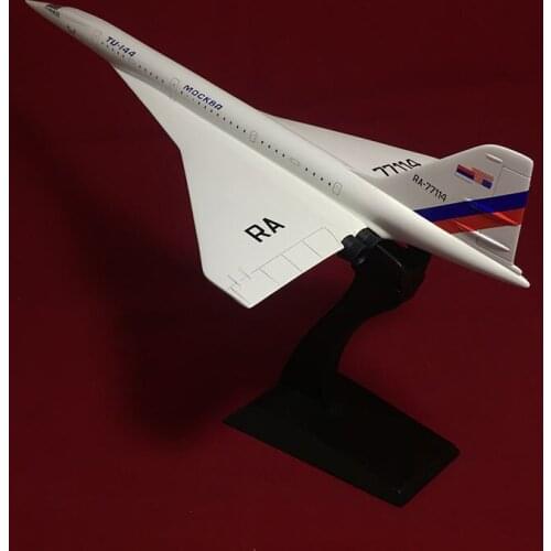 1:200 Scale Concorde Russia TU-144 Airline Plane Model Toy Air Airline Airplane Model Resin Plastic Display Aviation Toy