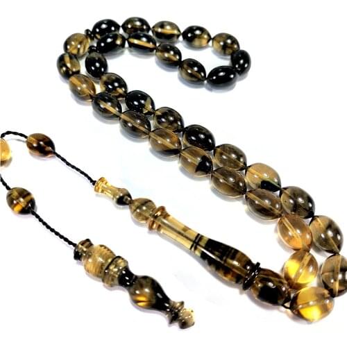 Chant Prayer Beads Fire Amber Prayer Beads Hand Knitting Kazaz Tassel Grain Length: 11 mm Bead Diameter: 7 mm Grain Model: Beyzi (Barley) Cut