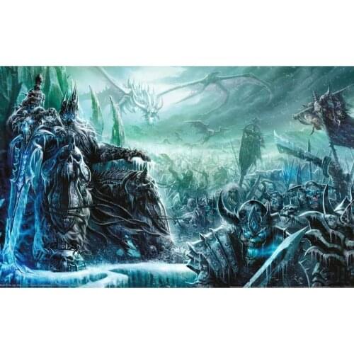 World Of Warcraft DIY 11CT Embroidery Cross Stitch Kit Craft Needlework Set Cotton Thread Canvas Printed Cartoon For Living Room