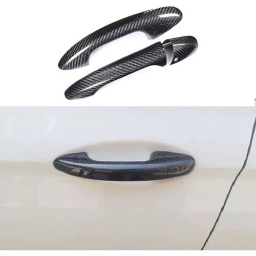 2 Dror Real Carbon Fiber Door Handle Cover Fit For Mercedes Benz W205 W213 S CLS GLC GLE AMG GT